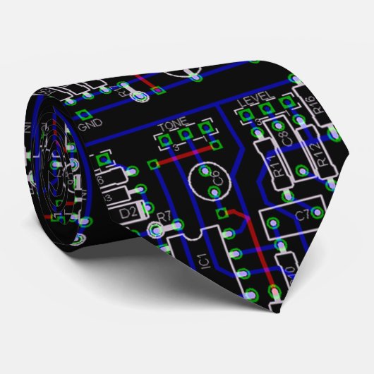 elektronische schematische stropdas (Opgerold)