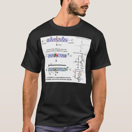 Elektronische signaalversterker t-shirt (Voorkant)