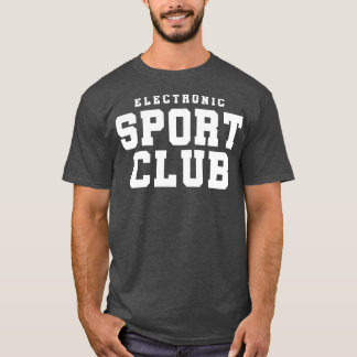Elektronische sportclub t-shirt