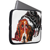 Elektronische tas; Basset Hound Dog Laptop Sleeve (Voorkant Rechts)