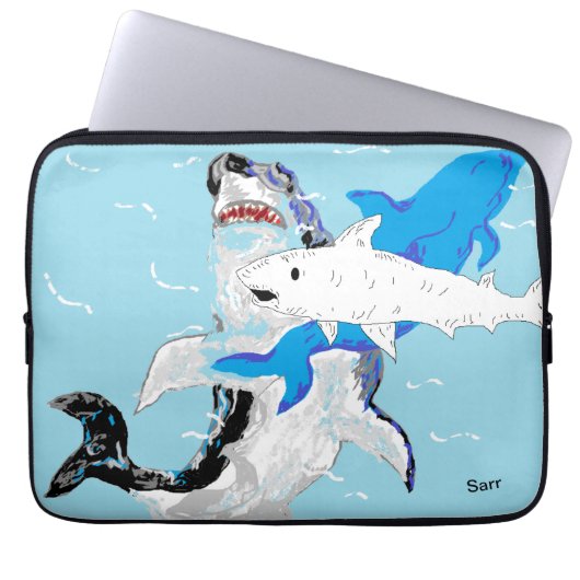 Elektronische tas: Sealife Laptop Sleeve (Voorkant)