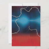 Elektronische Thunder Halloween Party Uitnodiging (Achterkant)