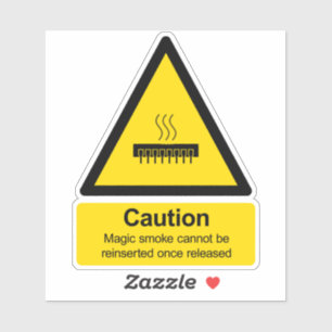 Elektronische waarschuwing voor rook sticker