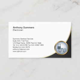 Elektrostop Icon Elektricien Visitekaartje