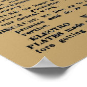 elektrotandheelkundige tandheelkundige tandheelku poster (Hoek)