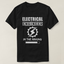 Elektrotechnicus in de maak, effen textuur t-shirt