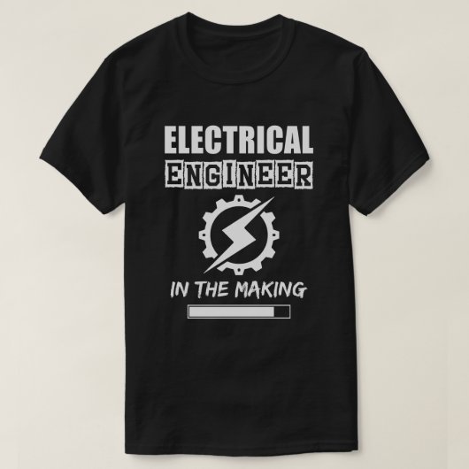 Elektrotechnicus in de maak, effen textuur t-shirt (Design voorkant)