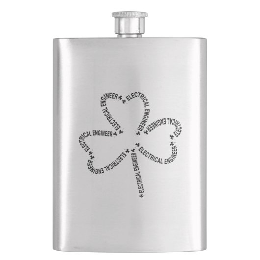 Elektrotechnicus Tekst Shamrock Flacon (Voorkant)