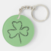Elektrotechnicus Tekst Shamrock Sleutelhanger (Achterkant)