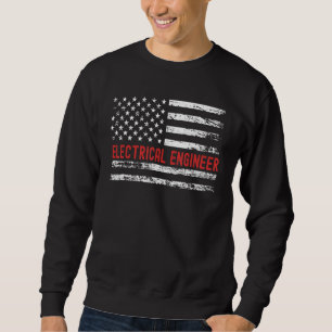 Elektrotechnicus VS Vlag Beroep Retro Baanaanbod Trui