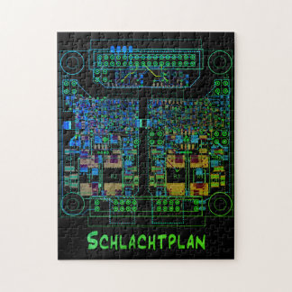 Elektrotechniker Puzzle Schaltplan "Schlachtplan" Legpuzzel