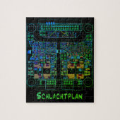 Elektrotechniker Puzzle Schaltplan "Schlachtplan" Legpuzzel (Verticaal)