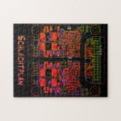 Elektrotechniker Puzzle Schaltplan "Schlachtplan" Legpuzzel (Horizontaal)