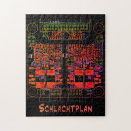 Elektrotechniker Puzzle Schaltplan "Schlachtplan" Legpuzzel