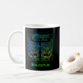 Elektrotechniker Tasse Schaltplan "Schlachtplan" Koffiemok
