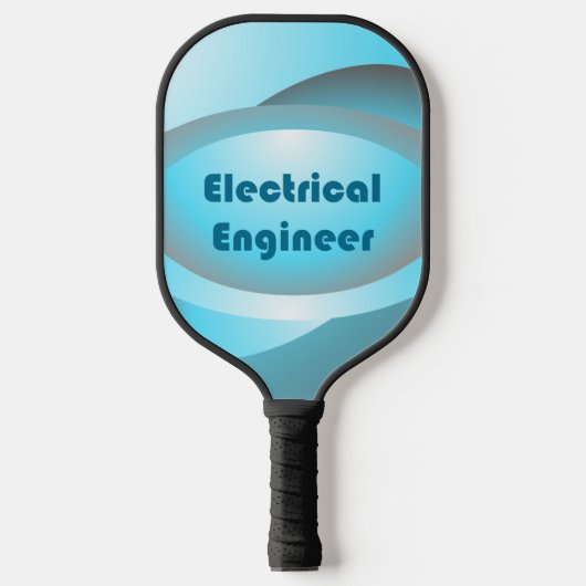 Elektrotechnisch ingenieur Blauw Pickleball Paddle (Voorkant)