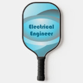 Elektrotechnisch ingenieur Blauw Pickleball Paddle (Achterkant)