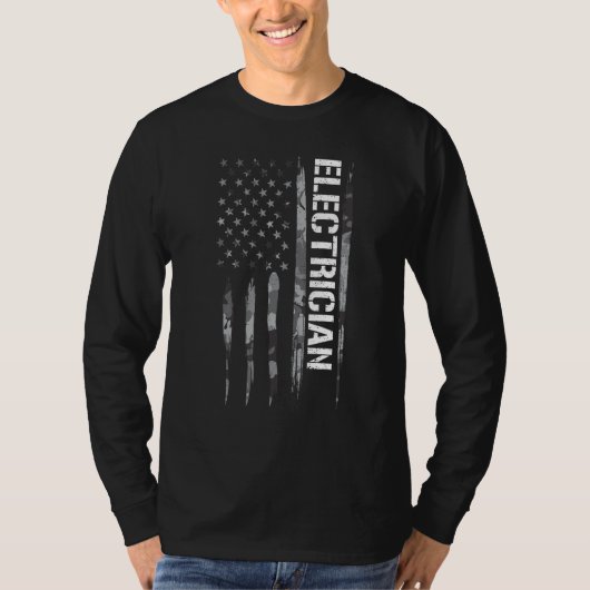 Elektrotechnisch ingenieur Elektriker Amerikaans T-shirt (Voorkant)