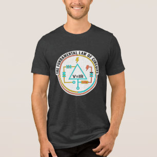 Elektrotechnisch ingenieur, fundamentele wet van c Tri-Blend shirt
