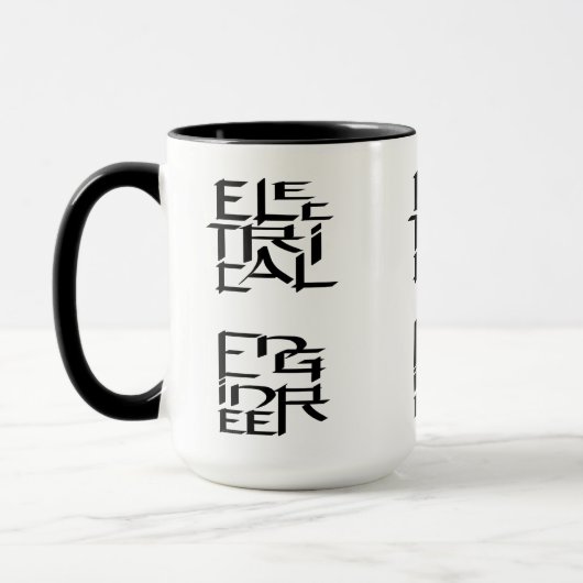 Elektrotechnisch Ingenieur Karakter Mok (Links)