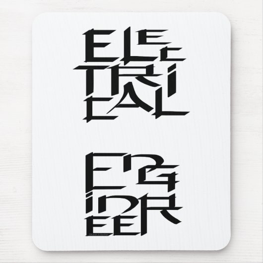 Elektrotechnisch Ingenieur Karakter Muismat (Voorkant)