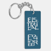 Elektrotechnisch Ingenieur Karakter Sleutelhanger (Voorkant Links)
