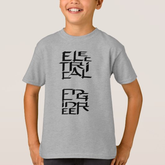 Elektrotechnisch Ingenieur Karakter T-shirt (Voorkant)