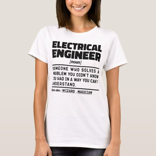 Elektrotechnisch Ingenieur Zelfstandig Naamwoord C T-shirt (Voorkant)
