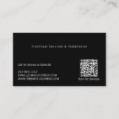 Elektrotechnisch Installateur Visitekaartje (Achterkant)