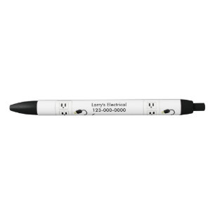 Elektrotechnisch ontwerp zwarte inkt pen