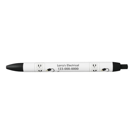 Elektrotechnisch ontwerp zwarte inkt pen (Voorkant)