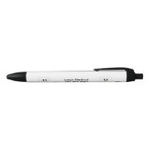 Elektrotechnisch ontwerp zwarte inkt pen (Bovenkant)