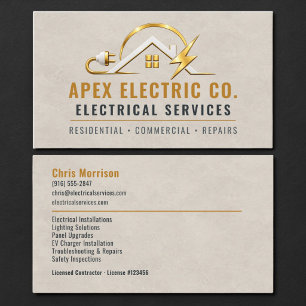 Elektrotechnisch professional visitekaartje