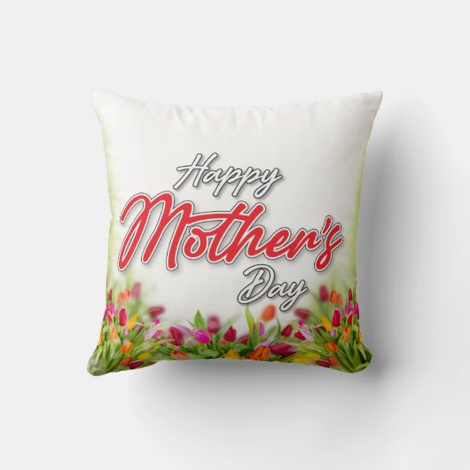 Elelgant Colorful Moederdag Design Pillow Kussen (Achterkant)