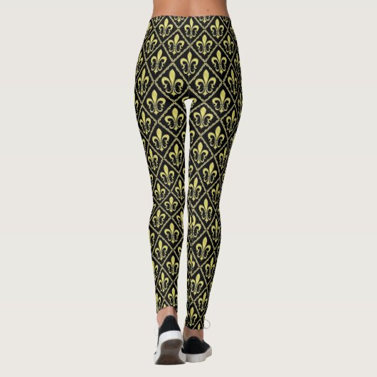 Elelgant Fleur de Lis Design Leggings (Achterkant)