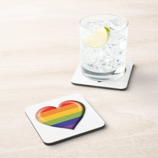 Elelgant minimalistisch ontwerp van het regenboogh bier onderzetter (Rechterzijde)