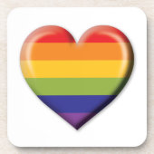 Elelgant minimalistisch ontwerp van het regenboogh bier onderzetter (Voorkant)