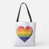 Elelgant minimalistisch ontwerp van het regenboogh tote bag (Achterkant)