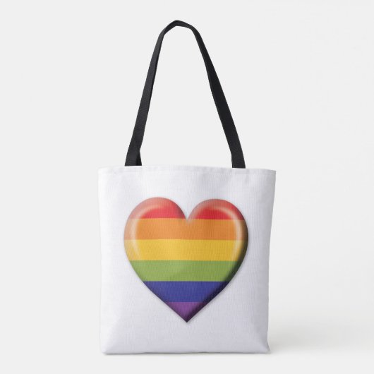 Elelgant minimalistisch ontwerp van het regenboogh tote bag (Achterkant)