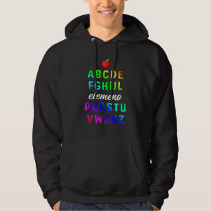 Elemeno Alphabet Preschool Kindergarten Hoodie