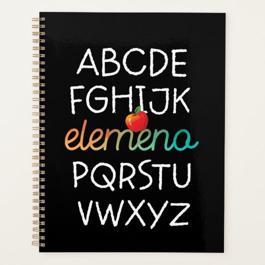 Elemeno Alphabet Preschool Kindergarten - School Planner (Voorkant)