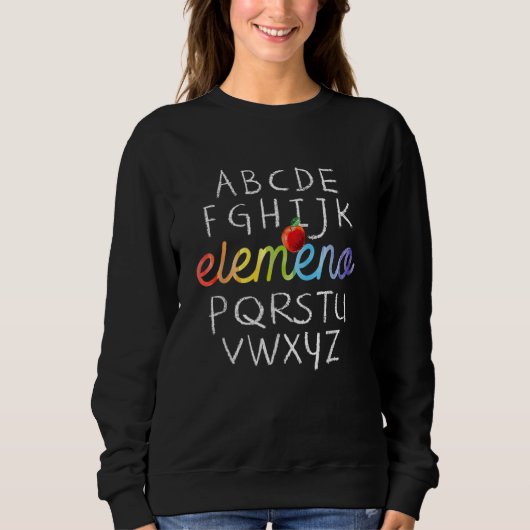 Elemeno Alphabet Preschool Kindergarten Trui (Voorkant)