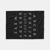 Elemeno Engels leraar Gift Fleece Deken (Voorkant (Horizontaal))