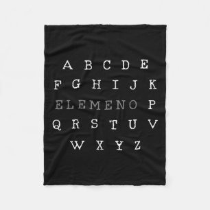 Elemeno Engels leraar Gift Fleece Deken