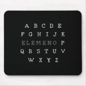 Elemeno Engels leraar Gift Muismat (Voorkant)