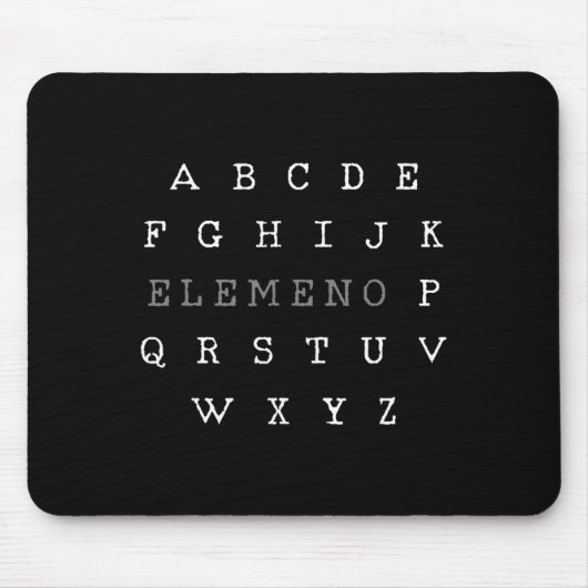 Elemeno Engels leraar Gift Muismat (Voorkant)