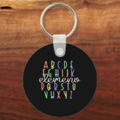 Elemeno kleuterschool leraar Schattigee geschenken Sleutelhanger (Voorkant)