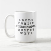 Elemenopee Alfabet Grappige Mok (Links)