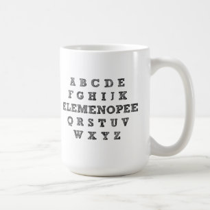 Elemenopee Alfabet Grappige Mok
