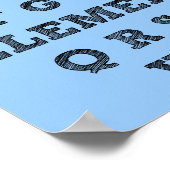 Elemenopee Alphabet Funny Poster Sign (Hoek)